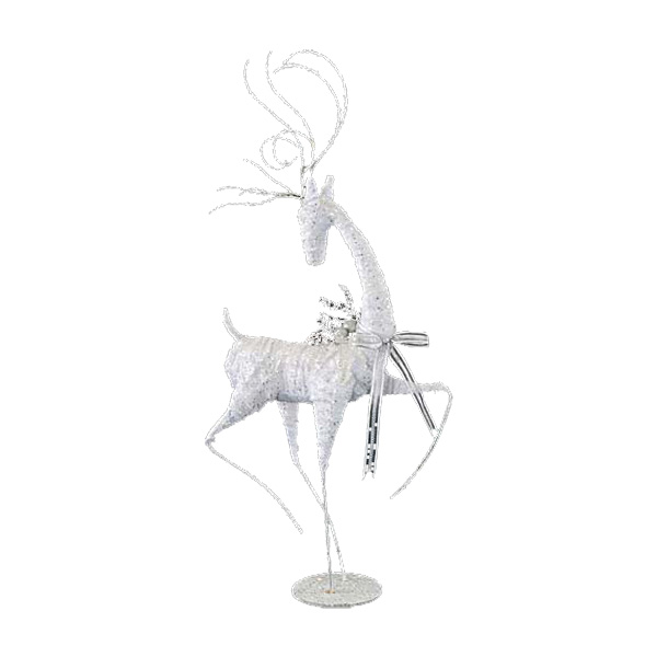 本日の目玉 クリスマス 装飾 無料 ガーデンディスプレイ トナカイ 装飾トナカイ 置物 100cmホワイトスレンダーレインディア