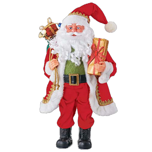 クリスマス ディスカウント お気にいる サンタ装飾 ディスプレイ サンタ人形 代引き不可商品 60cmサンタウィズギフトバッグ