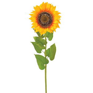 夏の装飾 店舗ディスプレイ ジャンボサンフラワー(1) 全長125cm ひまわり 造花 飾り付け 向日葵 ヒマワリ 店舗装飾品