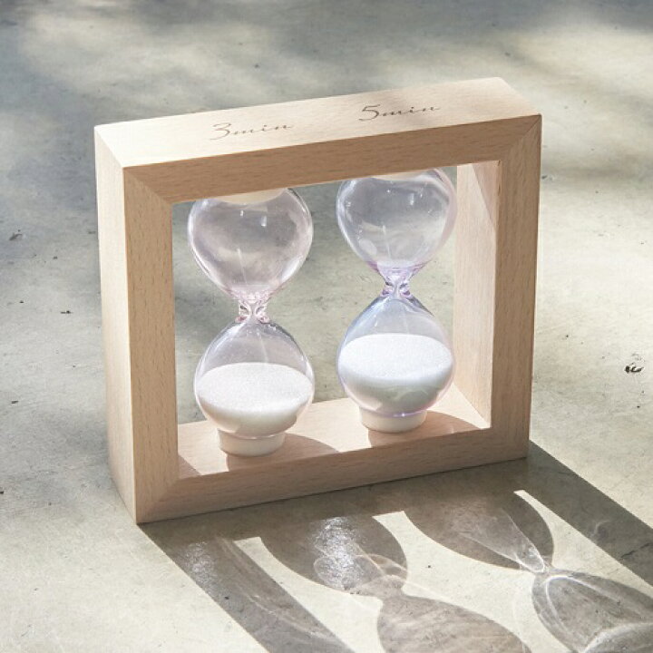 楽天市場】砂時計 3分5分計 (333-113) 美しいフォルムが特徴の砂時計です。時の流れを砂の流れとともに感じることができます。インテリア  オブジェ 置物 プレゼントにも : ゴールドスター