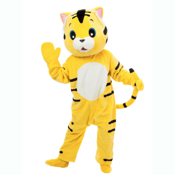 楽天市場 動物 着ぐるみ トラ 虎 着ぐるみ トラのアムちゃん 本格アニマル着ぐるみ 干支 寅 タイガー イベント 抽選会 販促に ゴールドスター