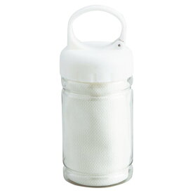 ボトル入ICEタオル（RPET）50個セット販売　濡らすとひんやり、暑さ対策に　ボトルに入って持ち運びしやすい　クールタオル　ひんやり冷たい-5°　タオル再生ペット製