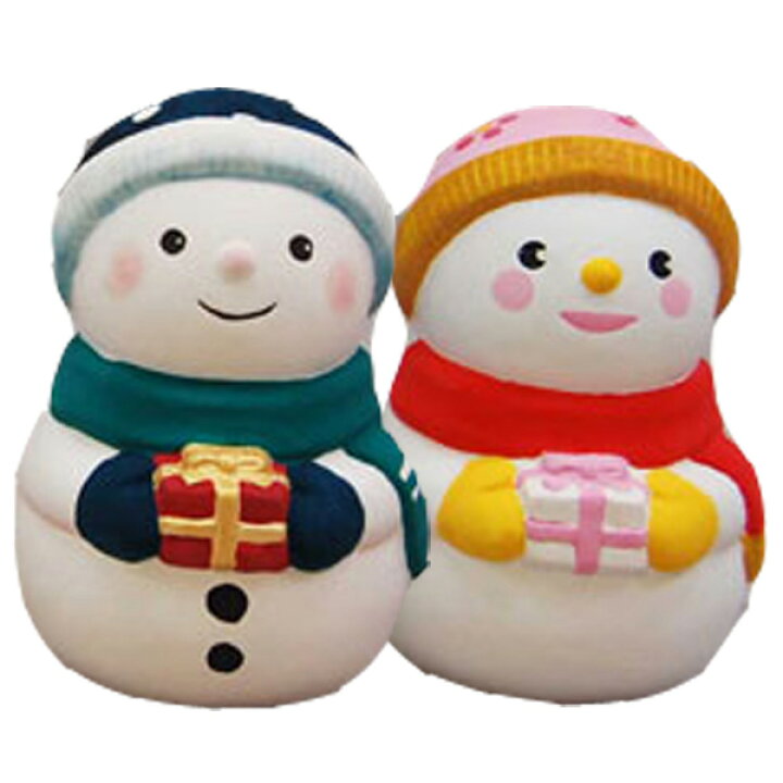 楽天市場】お絵かきクリスマス スノーマン（手にプレゼント）陶器 貯金箱 30個セット販売 手作りキット 雪だるま 置物 ワークショップ・絵付け体験用  冬休み 工作キット : ゴールドスター