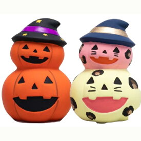 お絵かき陶器　かぼちゃ（2段）陶器　貯金箱　ハロウィン　手作りキット　かぼちゃ　置物　ハロウィンイベント　絵付け体験用　ワークショップ　ハロウィン　工作キット　ハロウィンパンプキン　絵付け陶器