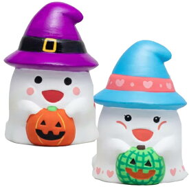 お絵かき陶器　おばけ（陶器）貯金箱　ハロウィン　手作りキット　おばけ　置物　ハロウィンイベント　絵付け体験用　ワークショップ　ハロウィン　工作キット　ハロウィン　ゴースト　絵付け陶器