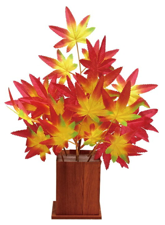 楽天市場 秋の装飾 ディスプレイ もみじスタンド 紅葉造花 もみじディスプレイ飾り 店舗装飾品 ゴールドスター