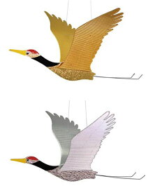 正月　ディスプレイ　クラフト飛鶴40cm　テグス付き　縁起が良い鶴の装飾　正月ディスプレイ
