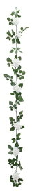 バラ　造花　ディスプレイ　ローズガーランドホワイト　12本セット販売