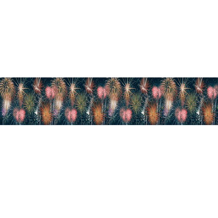 楽天市場 夏の装飾 花火 店舗用装飾 ロール幕 夜空花火 H60 L500ｃｍ 縁日や夏祭りイベントに最適 店舗飾品 花火 ディスプレイ 売り場装飾 ゴールドスター