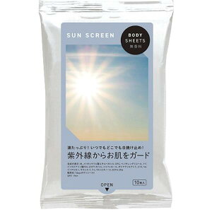 BODY SHEETS SUN SCREEN �n���f�B10���@UV�P�A�Ɗ��@���𓯎��Ɂ@�ySPF7�z�yPA+�z�Ŕ��̕��S���ŏ����@���Ă��΍�@�̑��i�E�i�i�E�e�i�E�m�x���e�B