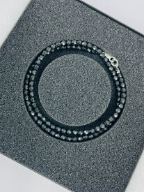 【中古品】コラントッテ(Colantotte) ネックレス ルーチェα　Matte ブラック M（43cm）AZ091601