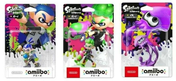 楽天市場】【新品未開封品】amiibo スプラトゥーンシリーズ 3種セット 