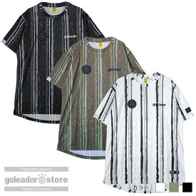 【ゴレアドール公式】プラクティス昇華フリーハンドストライププリントTシャツ gd-163