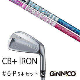 カスタムクラブ 5本セット / イオンスポーツ ジニコ GINNICO CB+ Iron #6-P / ツアーAD AD-50 Tour AD グラファイトデザイン / EONSPORTS