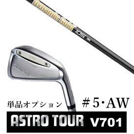 カスタムクラブ アストロツアー V701 アイアン #5・AW 単品 マスターズ アストロ ダイナミックゴールド 105 オニキスブラック トゥルーテンパー