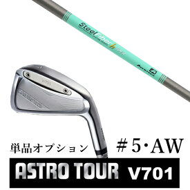 カスタムクラブ アストロツアー V701 アイアン #5・AW 単品 マスターズ アストロ スチールファイバー Hツアー シリーズ トゥルーテンパー