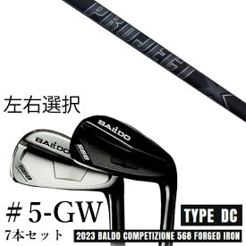 カスタムクラブ　【左右選択】 2023 BALDO バルド コンペチオーネ 568 アイアン タイプ ディシー DC #5-GW 7本セット プロジェクトX オールブラック トゥルーテンパー