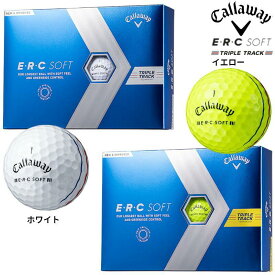 オウンネーム 名入れ対応 キャロウェイ ERC SOFT ソフト トリプルトラック ゴルフボール 1ダース（12球）2023 日本正規品