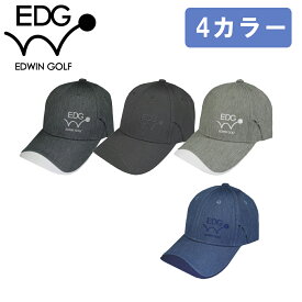 EDWIN GOLF エドウィンゴルフ ゴルフキャップ 【EDCP-3778】 フリーサイズ コットン ネイビー ダークグレー ブラック グレー 帽子 キャップ