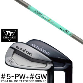 カスタムクラブ 2024年モデル バルド TT フォージドアイアンPC ツアーサテン ツアーブラック #5-GW 7本セット / スチールファイバー Hツアー シリーズ トゥルーテンパー