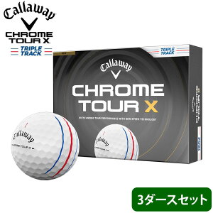 �I�E���l�[�� ������Ή� �L�����E�F�C CALLAWAY CHROME TOUR X �g���v���g���b�N�{�[�� �S���t�{�[�� 3�_�[�X �z���C�g �C�G���[