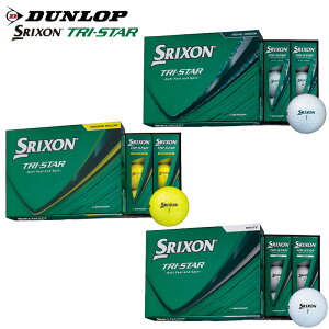 �y1�_�[�X�z�I�E���l�[�� ������Ή� DUNLOP SRIXON TRI-STAR �_�����b�v �X���N�\�� �g���C�X�^�[ �S���t�{�[�� 1�_�[�X �z���C�g �C�G���[ ���C�����O���[��