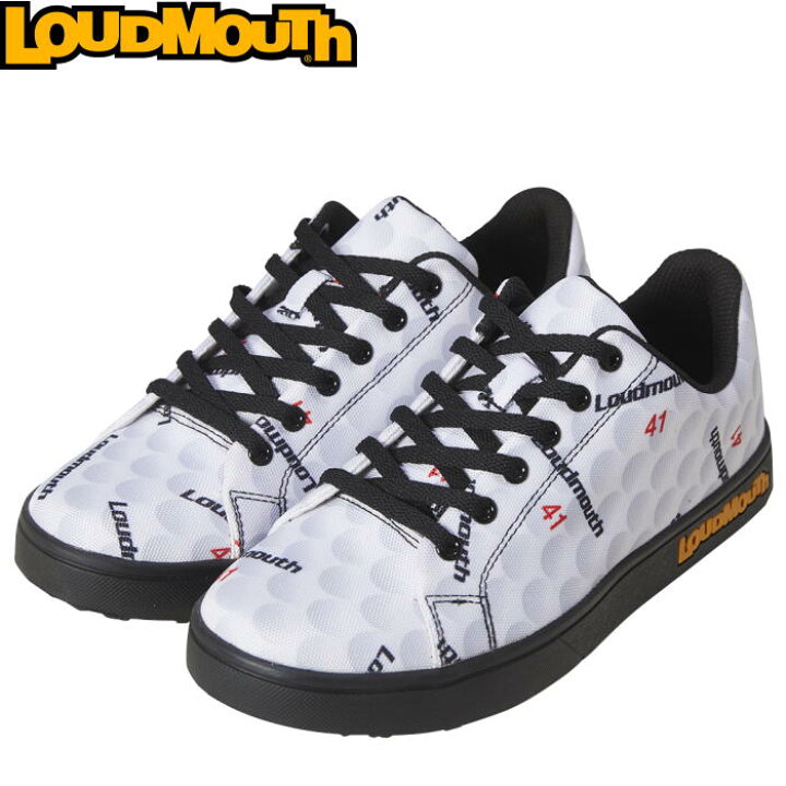 LOUD MOUTH ラウドマウス LM-GS0003 ゴルフシューズ ホワイト系 26 0 240101664824 ゴルフウェア メンズ ストスト