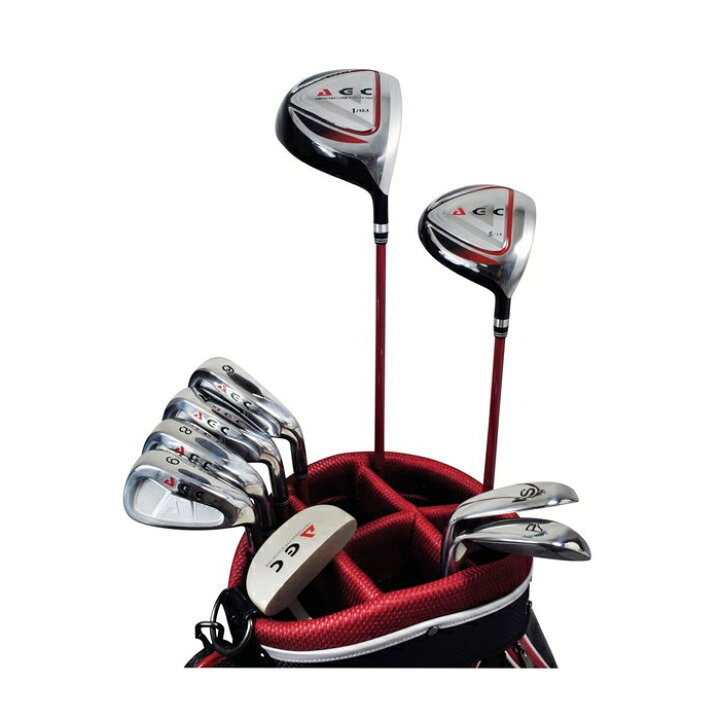 楽天市場】AGC メンズ ゴルフセット クラブ9本(1W,5W,6-9,PW,SW,PT) + 