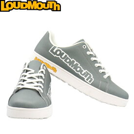 Loudmouth ラウドマウス LM-GS0002 スパイクレス ゴルフシューズ Big Logo Gray グレー（972） 【メンズ/レディース】