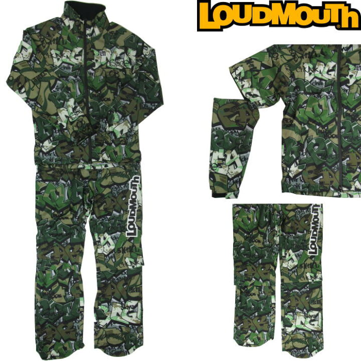 楽天市場】LOUDMOUTH ラウドマウス レインウェア 上下セット 761-990 