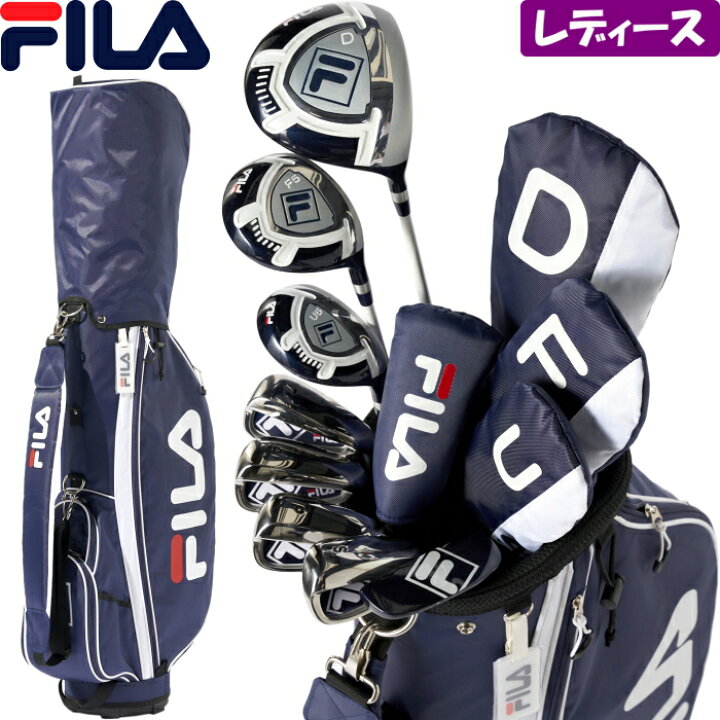 楽天市場】FILA フィラ レディース ゴルフセット クラブ8本＋キャディ  