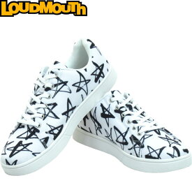 Loudmouth ラウドマウス LM-GS0002 スパイクレス ゴルフシューズ　Shooting Stars White（118） 【メンズ/レディース】