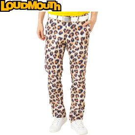 Loudmouth ラウドマウス　ストレッチツイル ロングパンツ 772300 334 Fuzzy Leopard ファジーレオパード【メンズ/ゴルフウェア】