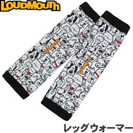 Loudmouth ラウドマウス　レッグウォーマー　772930-278 Mutts Red Colors マッツレッドカラーズ　防風/保温/ストレッチ 【レディース/ゴルフウェア】