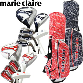 marie claire マリクレール レディース ゴルフセット（クラブ6本＋スタンドバッグ＋ヘッドカバー3個）初心者セット 女性用 MC-LS0001