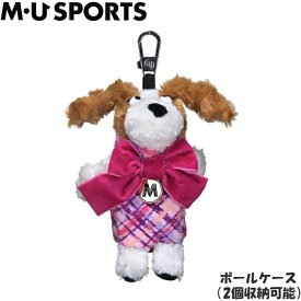 M・U SPORTS　MUスポーツ 703J6902 バイアスチェック柄Melu ボールホルダー　（ボールケース/2個収納可）