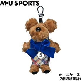 M・U SPORTS　MUスポーツ 703J6904 バイアスチェック柄Shushu ボールホルダー　（ボールケース/2個収納可）