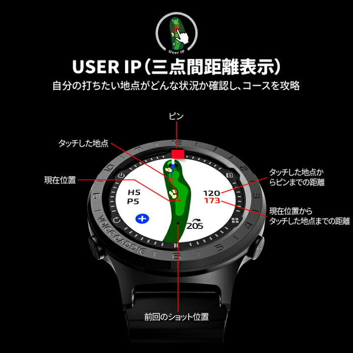 楽天市場】Voice Caddie ボイスキャディ A3 ゴルフナビ 時計型GPS距離 