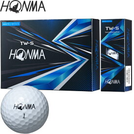 HONMA 本間ゴルフ TW-S ゴルフボール 1ダース ホワイト ホンマゴルフ/ウレタンカバー3ピース