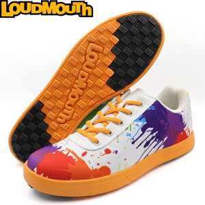 Loudmouth ���E�h�}�E�X LM-GS0005 �X�p�C�N���X �S���t�V���[�Y Drop Cloth×Orange�i001�j�h���b�v�N���X×�I�����W �y�����Y/���f�B�[�X�z