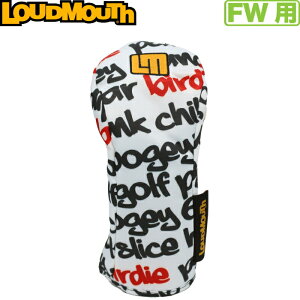 LOUDMOUTH ���E�h�}�E�X �t�F�A�E�F�C�E�b�h�p�w�b�h�J�o�[�@LM-HC0020/FW�@Big Words White�i409�j�r�b�O���[�Y�z���C�g