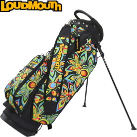 LOUDMOUTH ラウドマウス　LM-CB0031 スタンドキャディバッグ ShagadelicBlack（020） シャガデリックブラック