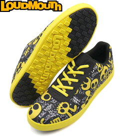 Loudmouth ラウドマウス LM-GS0005 スパイクレス ゴルフシューズ Animal Skull×Yellow（413）アニマルスカル×イエロー 【メンズ/レディース】