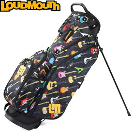 【限定販売カラー】LOUDMOUTH ラウドマウス　LM-CB0010　8.5型 スタンドキャディバッグ　Rockstar（101）ロックスター/ギター柄