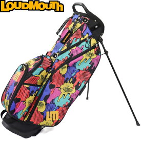 【限定販売カラー】LOUDMOUTH ラウドマウス　LM-CB0010　8.5型 スタンドキャディバッグ　Comical Blot（375）コミカルブロット
