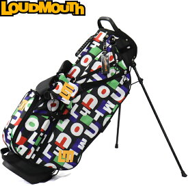 【限定カラー】LOUDMOUTH ラウドマウス　LM-CB0010　8.5型 スタンドキャディバッグ　Classic Words（417）クラシックワーズ