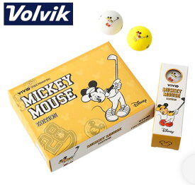 VOLVIK×DISNEYボルビック×ディズニーDISNEY MICKEY GOLF DZ PACK V.Dマット仕上げ ボール