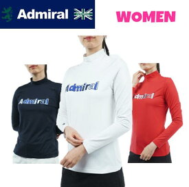 Admiral GOLFアドミラルゴルフADLA268WOMEN レディースロゴハイネックロングスリーブシャツ