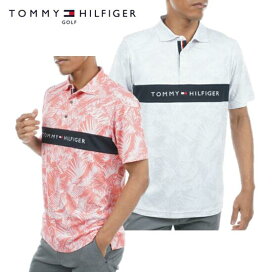 TOMMY HILFIGER GOLFTHMA332トミーヒルフィガー ゴルフ メンズリーフプリント 台衿付シャツ