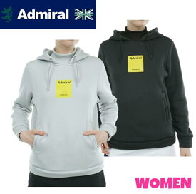 Admiral GOLFアドミラルゴルフADLA389WOMEN レディースバックロゴ 軽量裏フリースフーディー